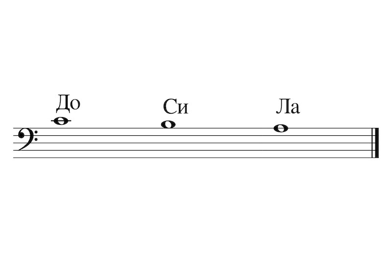 WholeNotesC4 A3 Scale Bulgarian F Clef Курсове